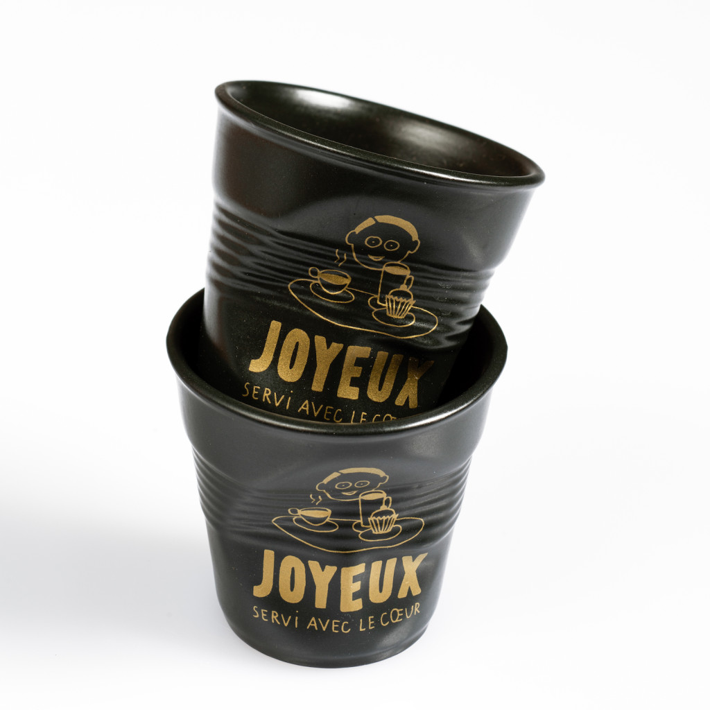 Lot de 2 tasses à café Made In France Revol jaunes - Café Joyeux