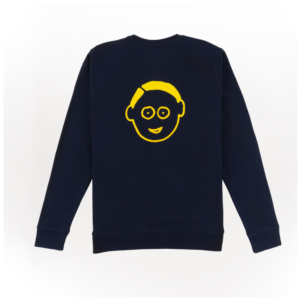 Café Joyeux - Sweat Shirt Adulte Marine - Dos