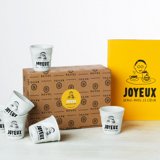 Café joyeux coffret cadeau 3x350g grains