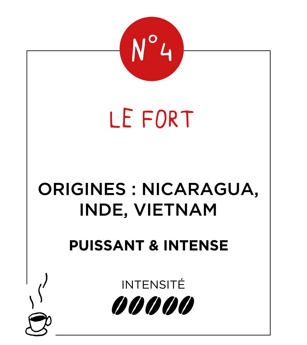 Café Joyeux: Le Fort, a powerful, intense and full-bodied specialty coffee